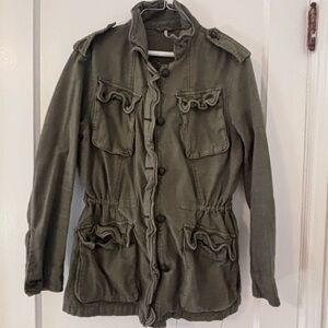 Free People Olive Utility Jacket